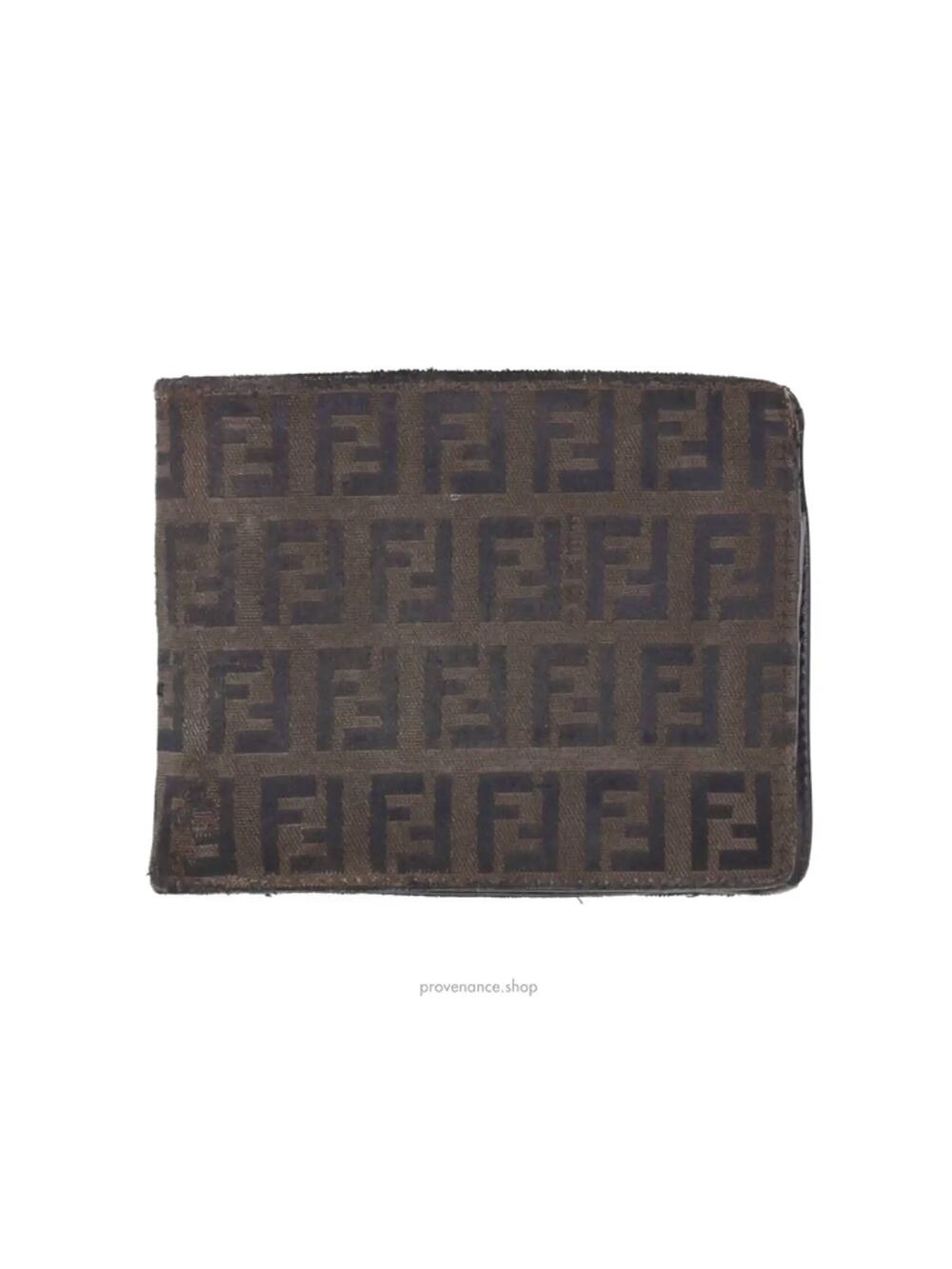 🔴 Fendi FF Zucca Bifold Wallet - Brown